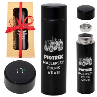 Kubek Termiczny z Grawerem dla Rolnika - Prezent dla Męża Taty Dziadka Brata Mężczyzny na Święta Urodziny