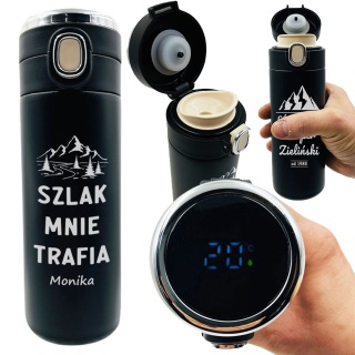 Kubek Termiczny z Grawerem dla Miłośnika Góry - prezent dla kobiety mężczyzny dziewczyny chłopaka żony męża mamy taty na święta