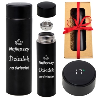 Kubek Termiczny z grawerem dla Dziadka - prezent na Dzień Babci i Dziadka Urodziny Święta