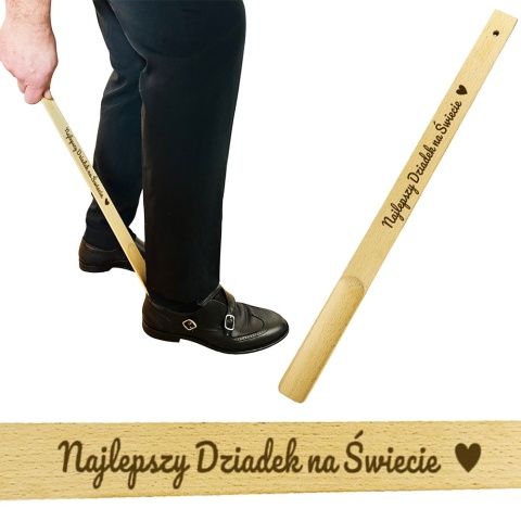 Łyżka do Butów z Grawerem dla Babci i Dziadka - Prezent na Dzień Babci i Dziadka Święta Urodziny Dziadków