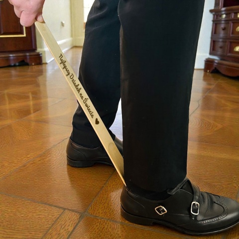 Łyżka do Butów z Grawerem dla Babci i Dziadka - Prezent na Dzień Babci i Dziadka Święta Urodziny Dziadków