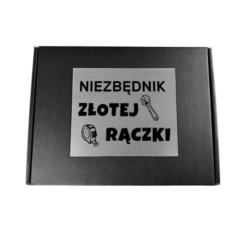 Niezbędnik Złotej Rączki Świecąca Czapka + Opaska Magnetyczna - Prezent dla Taty Dziadka Męża Mężczyzny Chłopaka na Święta