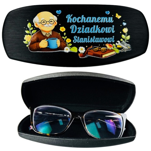 Personalizowane Etui na Okulary dla Dziadka - Prezent na Dzień Babci i Dziadka