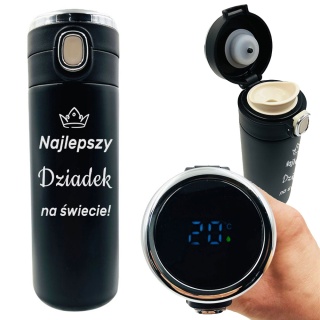 Kubek Termiczny z grawerem dla Dziadka - prezent na Dzień Babci i Dziadka Święta Urodziny