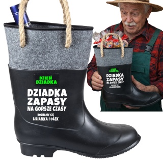 Gumofilc na Flaszkę Słodycze dla Dziadka - Śmieszny Prezent na Dzień Babci i Dziadka