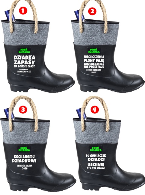 Gumofilc na Flaszkę Słodycze dla Dziadka - Śmieszny Prezent na Dzień Babci i Dziadka