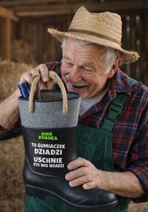 Gumofilc na Flaszkę Słodycze dla Dziadka - Śmieszny Prezent na Dzień Babci i Dziadka