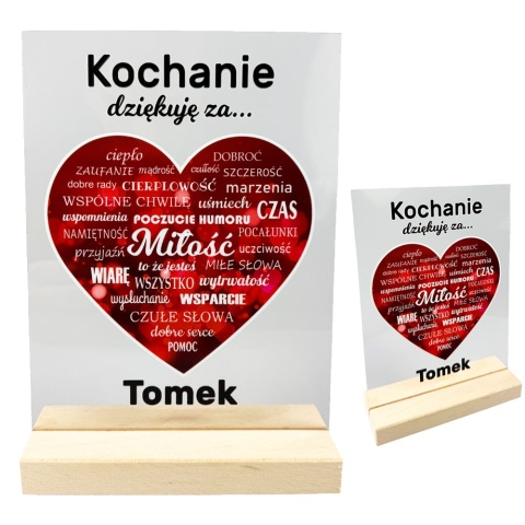 Statuetka Prezent na Walentynki dla Żony Męża Dziewczyny Chłopaka Niej Niego