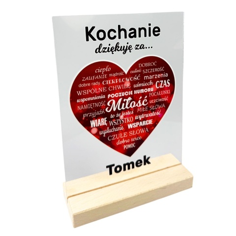 Statuetka Prezent na Walentynki dla Żony Męża Dziewczyny Chłopaka Niej Niego