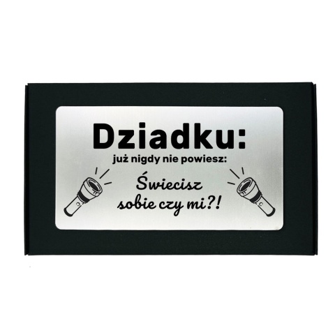 Świecąca Czapka LED z grawerem dla Dziadka - Prezent dla Dziadka na Dzień Babci i Dziadka Świeta Urodziny