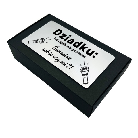 Świecąca Czapka LED z grawerem dla Dziadka - Prezent dla Dziadka na Dzień Babci i Dziadka Świeta Urodziny