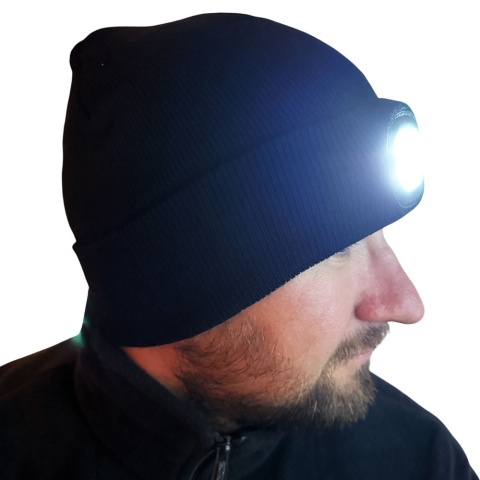 Świecąca Czapka LED z grawerem dla Dziadka - Prezent dla Dziadka na Dzień Babci i Dziadka Świeta Urodziny