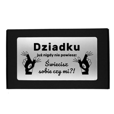 Świecące Rękawiczki LED z grawerem dla Dziadka - prezent na Dzień Babci i Dziadka Święta Urodziny