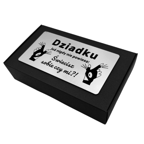 Świecące Rękawiczki LED z grawerem dla Dziadka - prezent na Dzień Babci i Dziadka Święta Urodziny