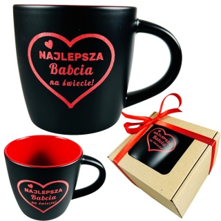 Kubek Ceramiczny z Grawerem dla Babci - Prezent na Dzień Babci i Dziadka Święta