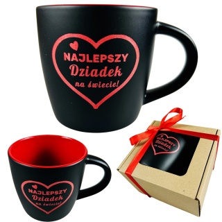 Kubek Ceramiczny z Grawerem dla Dziadka - Prezent na Dzień Babci i Dziadka Święta