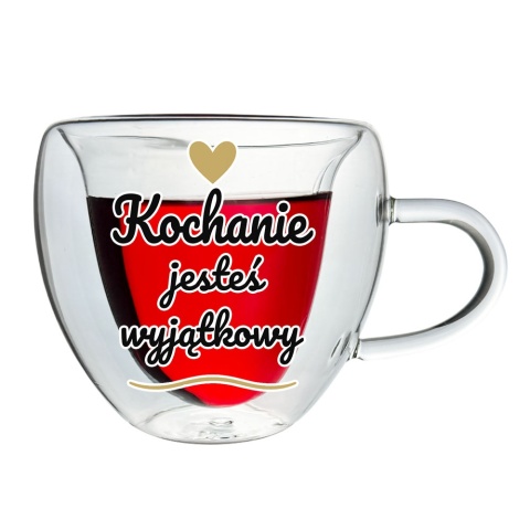 Szklanka Termiczna Serce dla Męża Chłopaka - Prezent na Walentynki dla Niego