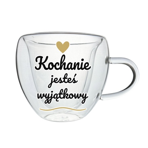 Szklanka Termiczna Serce dla Męża Chłopaka - Prezent na Walentynki dla Niego