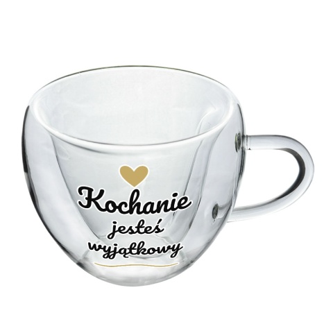 Szklanka Termiczna Serce dla Męża Chłopaka - Prezent na Walentynki dla Niego