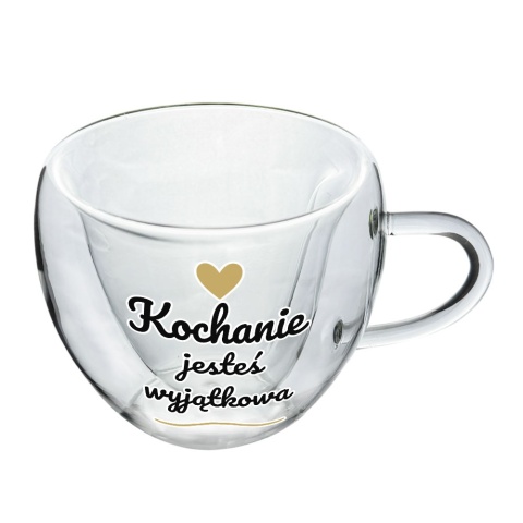 Szklanka Termiczna Serce dla Żony Dziewczyny - Prezent na Walentynki dla Niej