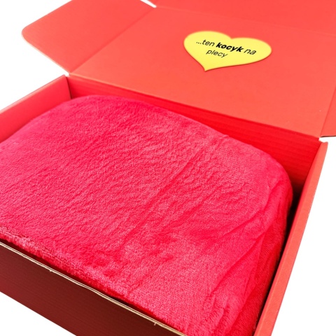 Koc z Rękawami w Ozdobnym Pudełku- Prezent dla Żony Dziewczyny Niej na Walentynki Święta Urodziny