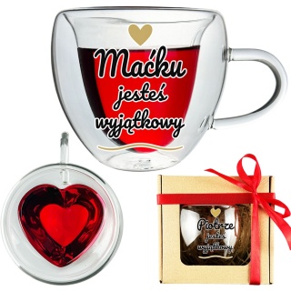 Szklanka Termiczna Serce z Imieniem dla Męża Chłopaka - Prezent na Walentynki dla Niego