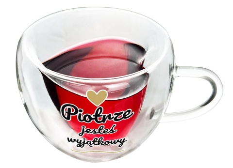 Szklanka Termiczna Serce z Imieniem dla Męża Chłopaka - Prezent na Walentynki dla Niego