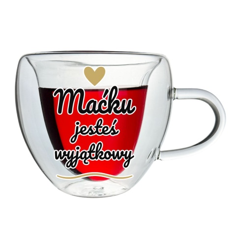 Szklanka Termiczna Serce z Imieniem dla Męża Chłopaka - Prezent na Walentynki dla Niego
