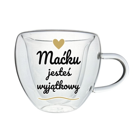 Szklanka Termiczna Serce z Imieniem dla Męża Chłopaka - Prezent na Walentynki dla Niego