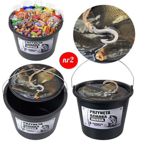 Wiadro na Słodycze dla Dziadka - Śmieszny Prezent na Dzień Babci i Dziadka Święta