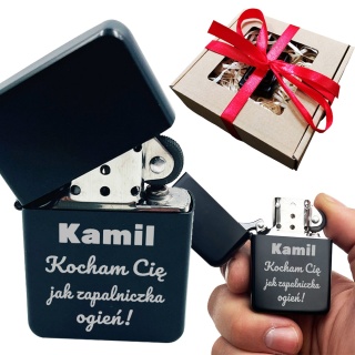 Zapalniczka z Grawerem dla Niego Męża Chłopaka - Prezent na Walentynki Święta