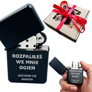 Zapalniczka z Grawerem dla Męża Niego Chłopaka - Prezent na Walentynki Święta