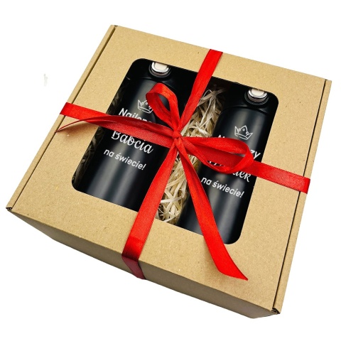 Zestaw dla Babci i Dziadka 2x Kubek Termiczny z Grawerem - Prezent na Dzień Babci i Dziadka