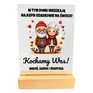 Statuetka Prezent na Dzień Babci i Dziadka dla Dziadków