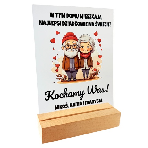 Statuetka Prezent na Dzień Babci i Dziadka dla Dziadków