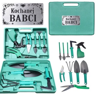 Zestaw Narzędzi Ogrodowych w Walizce dla Babci - Prezent na Dzień Babci Święta