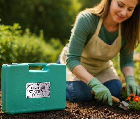 Zestaw Narzędzi Ogrodowych w Walizce z Grawerem - Prezent dla Żony Mamy Babci Dziewczyny na Święta Urodziny