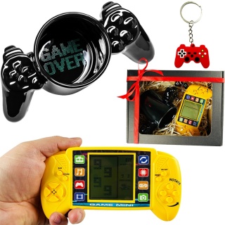 Zestaw Prezent dla Gracza Chłopca 5 6 7 8 9 10 11 12 na święta urodziny - kubek + gra + brelok