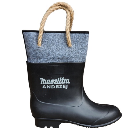 Gumofilc na Flaszkę Maszlitra dla Rolnika - Śmieszny Prezent dla Męża Niego Chłopaka na Walentynki Święta Kalosz Gumiak