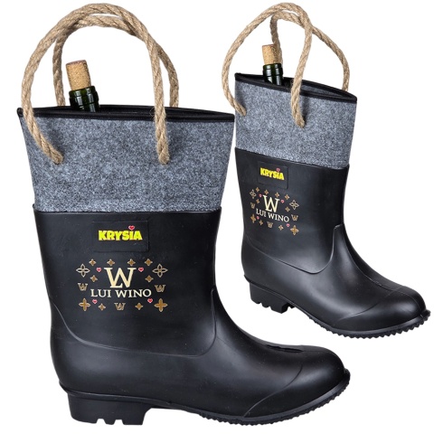 Gumofilc na Wino Lui Wino - Śmieszny Prezent dla Dziewczyny Żony Przyjaciółki Niej Siostry na Urodziny Walentynki Święta Kalosz