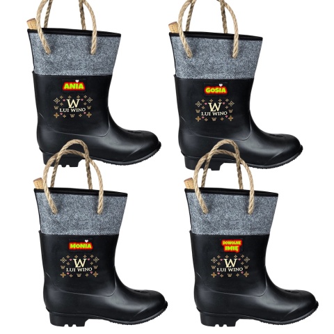 Gumofilc na Wino Lui Wino - Śmieszny Prezent dla Dziewczyny Żony Przyjaciółki Niej Siostry na Urodziny Walentynki Święta Kalosz