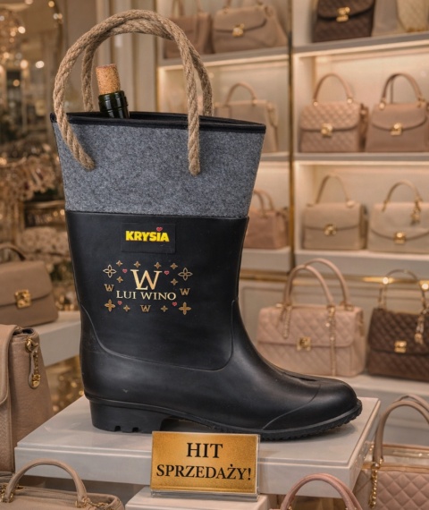 Gumofilc na Wino Lui Wino - Śmieszny Prezent dla Dziewczyny Żony Przyjaciółki Niej Siostry na Urodziny Walentynki Święta Kalosz