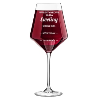 Kieliszek do Wina z Grawerem na Walentynki - Prezent dla Żony Niej Dziewczyny