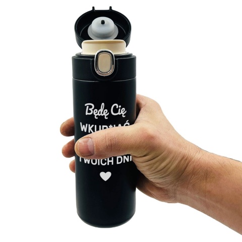 Kubek Termiczny z Grawerem dla Męża - Prezent na Walentynki Święta Urodziny dla Niego Chłopaka