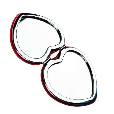 Lusterko Kieszonkowe w Kształcie Serca z Imieniem - Prezent dla Żony Dziewczyny Niej na Walentynki Rocznicę Ślubu