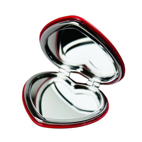 Lusterko Kieszonkowe w Kształcie Serca z Imieniem - Prezent dla Żony Dziewczyny Niej na Walentynki Rocznicę Ślubu