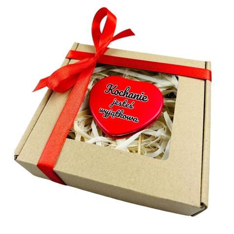 Lusterko Kieszonkowe w Kształcie Serca - Prezent dla Żony Dziewczyny Niej na Walentynki Rocznicę Ślubu