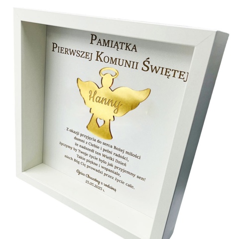 Pamiątka Pierwszej Komunii Świętej - prezent na Pierwszą Komunię Świętą dla chłopca dziewczynki