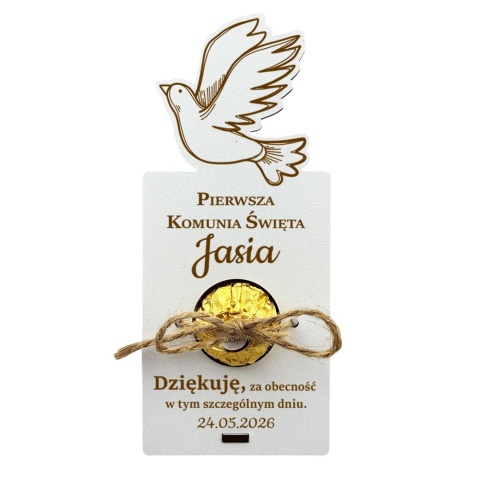 Podziękowanie dla Gości Komunia - Podziękowania Upominek dla Gości