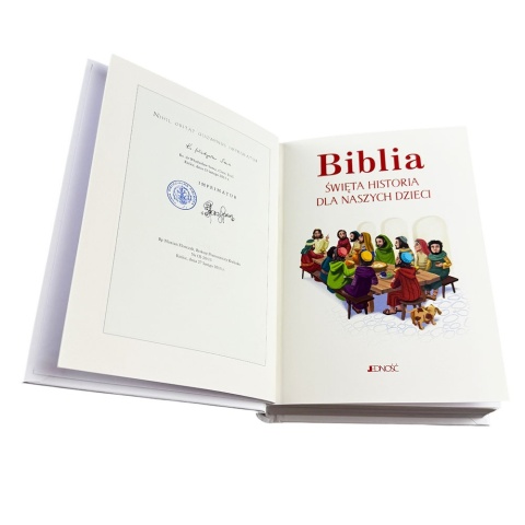 Biblia na Komunię w Pudełku z Grawerem - Pamiątka Pierwszej Komunii Świętej dla Chłopca Dziewczynki Prezent na Komunię